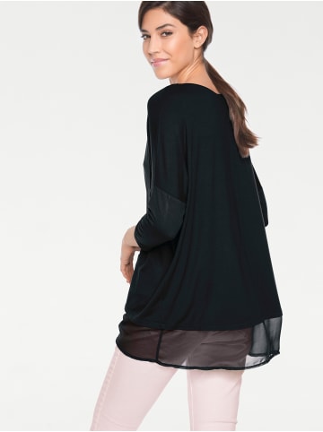Heine Oversized Shirt in schwarz