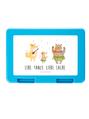 Mr. & Mrs. Panda Frühstücksbox Waldtiere Aloha mit Spruch in Weiß