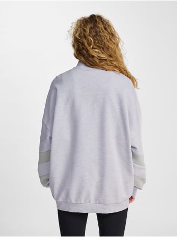 Hummel Reißverschluss Sweatshirt Hmloversized Erwachsene in LIGHT GREY MELANGE