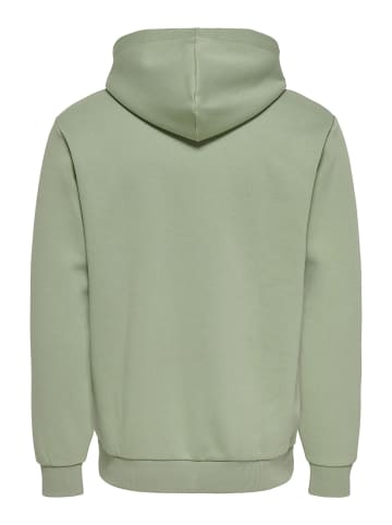 ONLY & SONS Kapuzenpullover in Iceberg Green