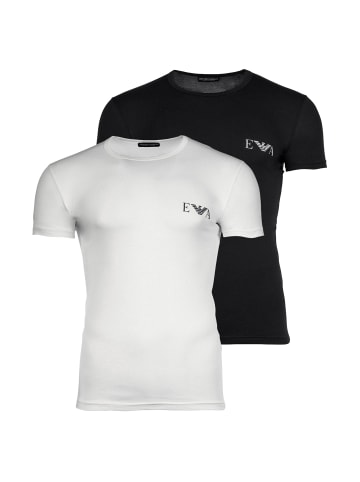 Emporio Armani T-Shirt 2er Pack in Schwarz/Weiß