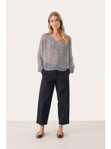 PART TWO Langarm-Bluse NicholinaPW in Navy Mini Grid Flower