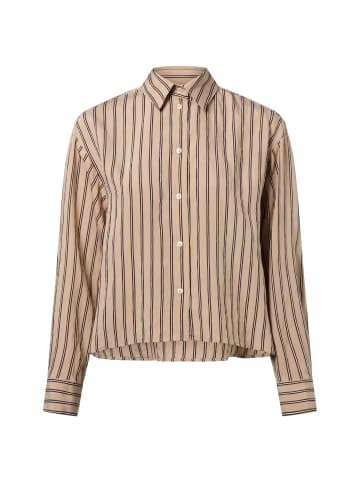 Marc O'Polo Bluse in melange schoko - 0001