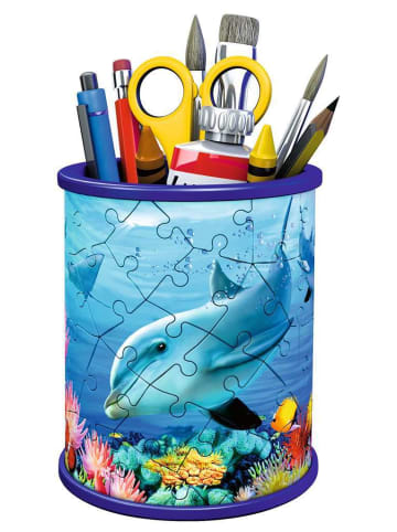Ravensburger Konstruktionsspiel Puzzle 54 Teile 3D Puzzle Stiftehalter Unterwasserwelt 6-99 Jahre in bunt