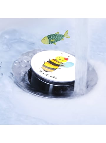 Mr. & Mrs. Panda Abfluss-Stöpsel Biene Happy ohne Spruch in Weiß