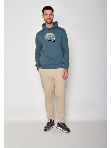 GreenBomb Hoodie Bike Downhill in Altes Blau