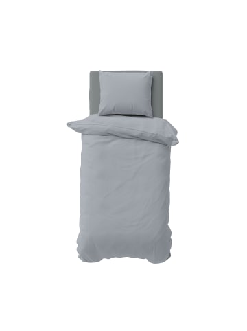 NAUTICA HOME Nautica Bettwäsche-Set SOLID Grau 155x220 cm in Grau