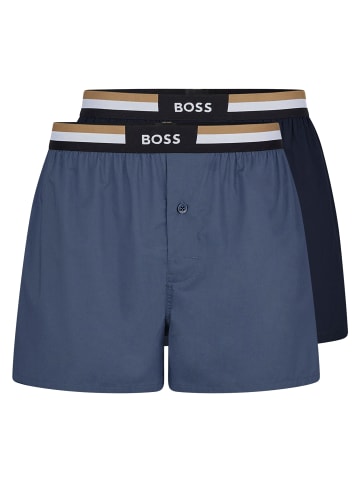 BOSS Web-Boxershorts 2er Pack in Dunkelblau