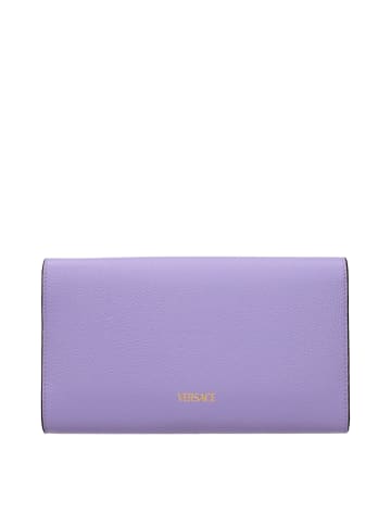 Versace Lila Leder Clutch Tasche