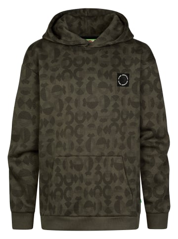 Petrol Industries Hoodie mit Allover-Print Forgeplace in Grau