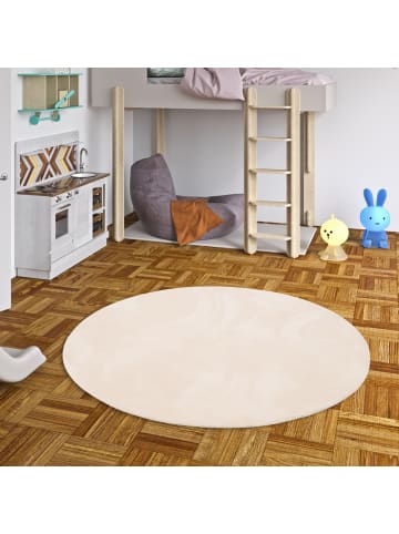 Pergamon Kinderteppich Pearl Rund in beige