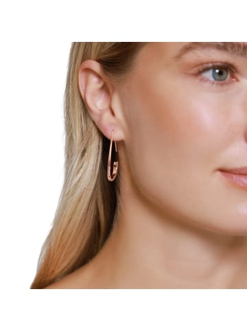 Steel_Art Creolen Damen Sveva silberfarben poliert in rosegoldfarben