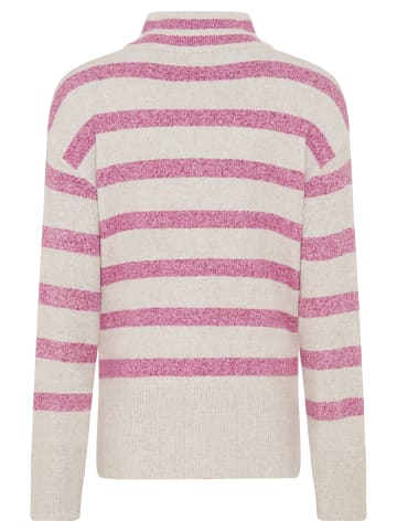 Olsen Pullover Cora in beige himbeer - 0001