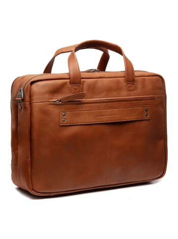 The Chesterfield Brand Wax Pull Up Aktentasche Leder 44 cm Laptopfach cognac