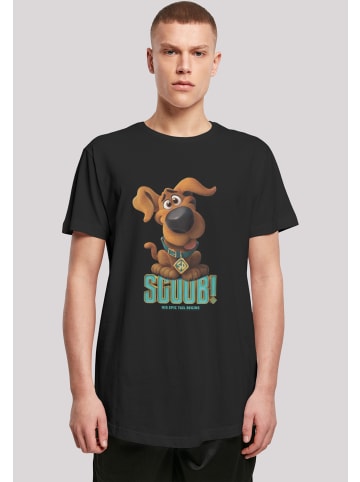 F4NT4STIC Long Cut T-Shirt Long Cut T-Shirt 'Scooby Doo Puppy Scooby' in schwarz
