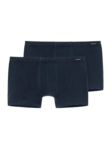 Schiesser Shorts Cotton Essentials in Dunkelblau