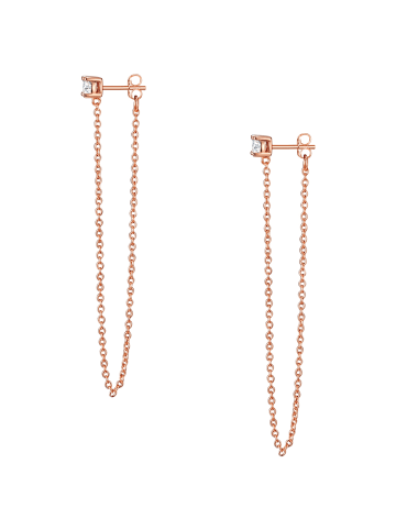 Glanzstücke München Ohrhänger aus Sterling Silber mit Zirkonia in roségold