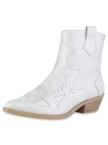 VAN HILL Cowboy Boots Marilyn in Silber