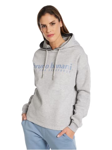 Bruno Banani Hoodie ohne Reißverschluss Calderon in Grau / Melange