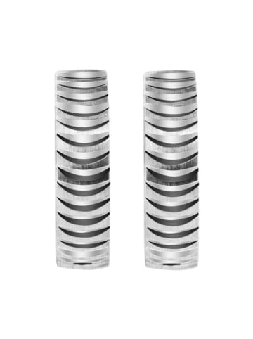 Adeliás Damen Ohrringe – Klappcreole aus Edelstahl in silber