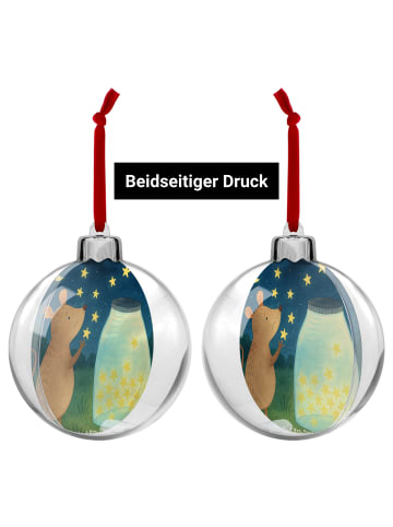 Mr. & Mrs. Panda Christbaumschmuck Maus Sterne Design ohne Spruch in Weiß