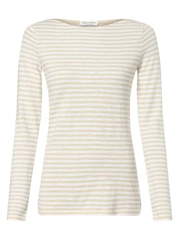 Marc O'Polo Langarmshirt in sand weiß