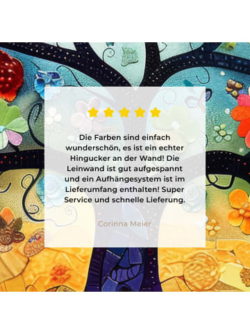 MuchoWow Leinwand bilder Blumenbaum (BxH)