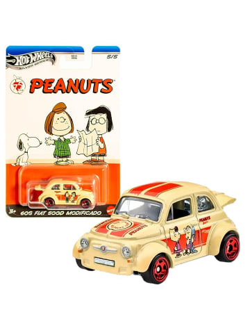 Hot Wheels 60S Fiat 500D | Hot Wheels Mattel Fahrzeug | Peanuts 75 Jahre JCB85