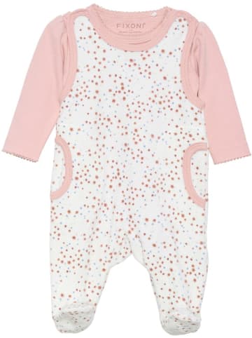 Fixoni Kinder Langarmbody "Body LS w.Velour Romper" in Rosa