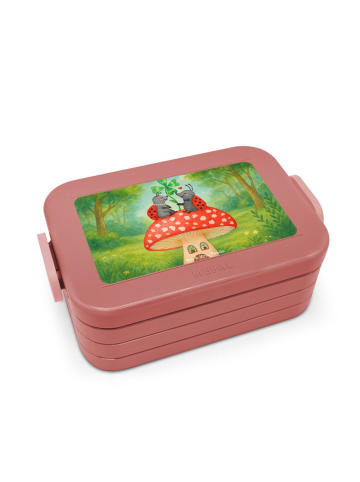 Mr. & Mrs. Panda Bento Box Marienkäfer Fliegenpilz Design ohne S... in Rot Pastell