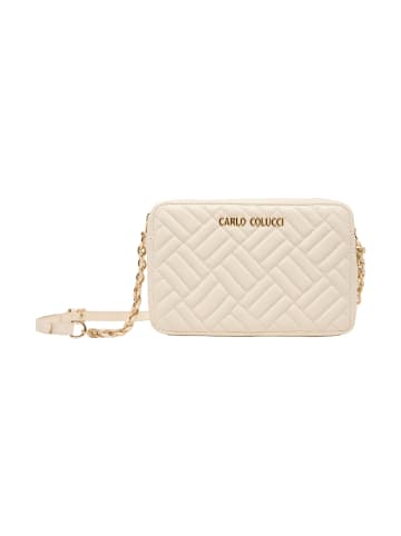 Carlo Colucci Umhängetasche Dolzan in Creme