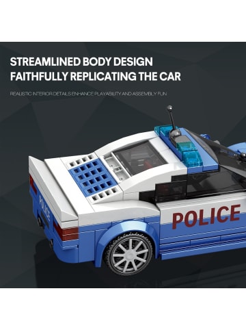 COFI 1453 Reobrix 667 Polizei Auto Klemmbaustein Set 313 Teile ab 14 in Mehrfarbig