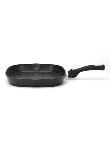 Cheffinger Aluguss Grillpfanne Ø28cm in Schwarz