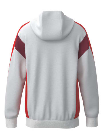 erima Herren Trainingsjacke mit Kapuze in weiß/rot