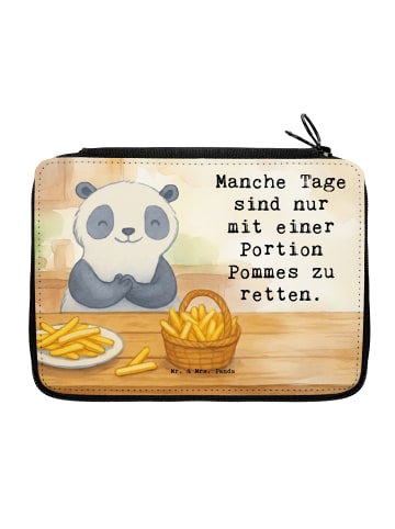 Mr. & Mrs. Panda Federtasche Panda Pommes Gebet Design mit Spruch in Weiß