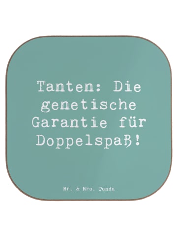 Mr. & Mrs. Panda gläseruntersetzer Spruch Tanten Doppelspaß mit ... in Meeresbrise