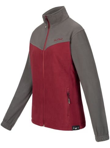 Rock Creek Fleecejacke in Weinrot