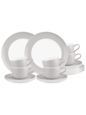 Seltmann Weiden 18er Set Kaffeeservice Liberty Pure Colors in New Grey