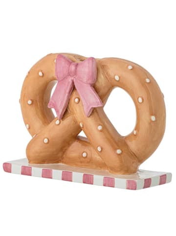 Bloomingville Kerzenhalter PRETZIE Braun BREZEL mit Schleife für 1 Kerze