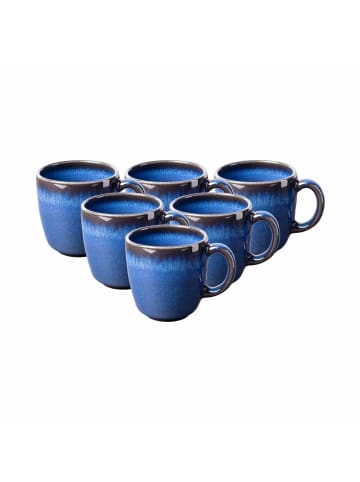 like. by Villeroy & Boch 6er Set Kaffeetassen Lave 190 ml in Bleu