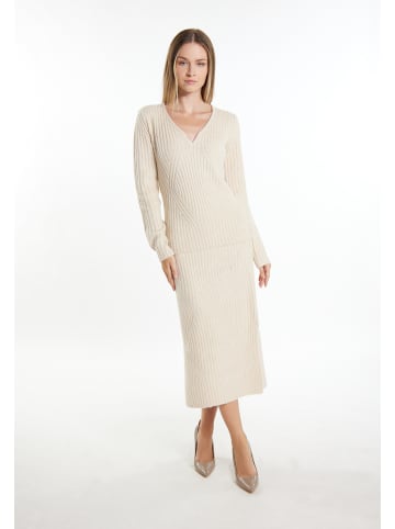 DreiMaster Damen Strickpullover in Hellbeige