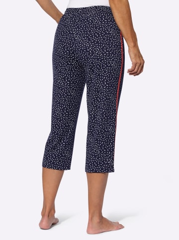 Sieh an! 7/8-Freizeithose in marine-steingrau-bedruckt