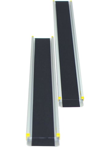 COSTWAY Auffahrrampe 2er Set in Schwarz