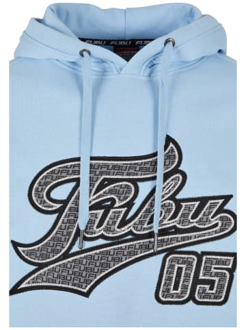 FUBU FUBU Herren FM224-035-1 Varsity Heavy Hoodie in light blue
