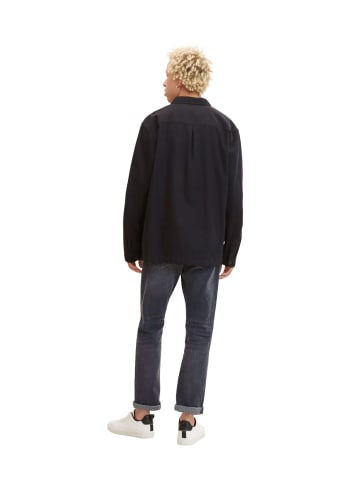 TOM TAILOR Denim Hemd TWILL in Schwarz