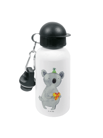 Mr. & Mrs. Panda Kindertrinkflasche Koala Geschenk ohne Spruch in Weiß