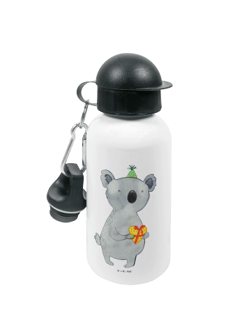 Mr. & Mrs. Panda Trinkflasche Koala Geschenk ohne Spruch in Weiß