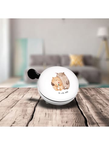 Mr. & Mrs. Panda Klingel Für Fahrrad Bären Liebe ohne Spruch in Weiß