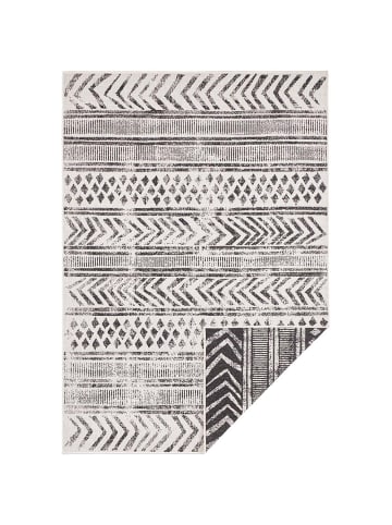 NORTHRUGS In- & Outdoor Wendeteppich Biri Schwarz Creme