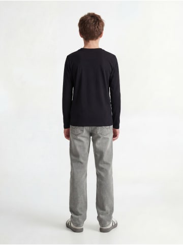 JACK & JONES Junior Langarm-T-Shirt in Black